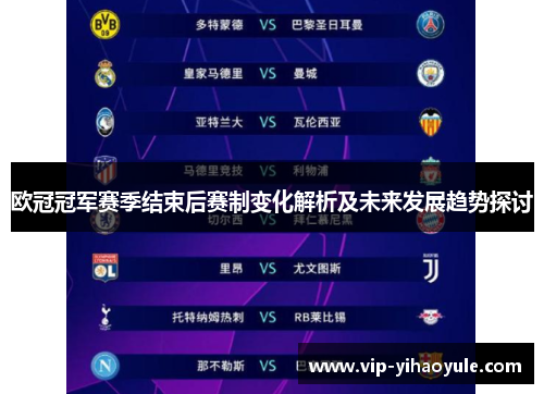 欧冠冠军赛季结束后赛制变化解析及未来发展趋势探讨 欧冠冠军赛季结束后赛制变化解析及未来发展趋势探讨